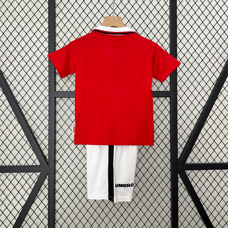 98-99 Manchester United primera equipación champions league niño