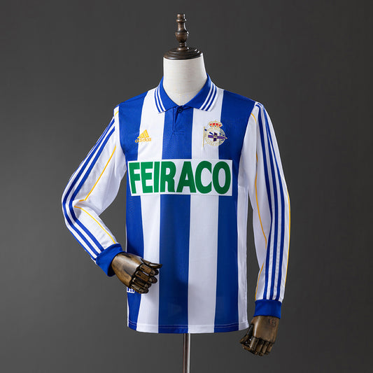 99-00 Deportivo La Coruña primera equipación manga larga