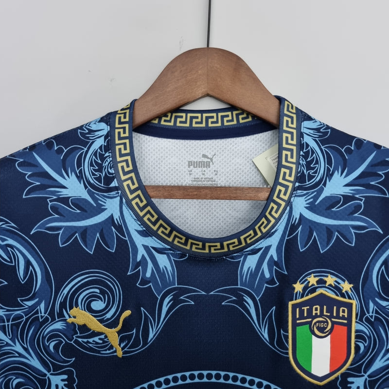 Italia x Versace equipación especial azul