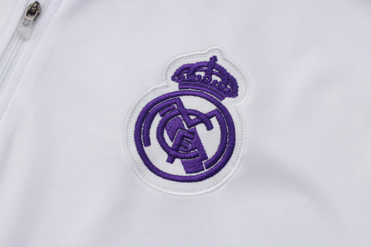 25-26 Real Madrid conjunto de chándal niño blanco/morado