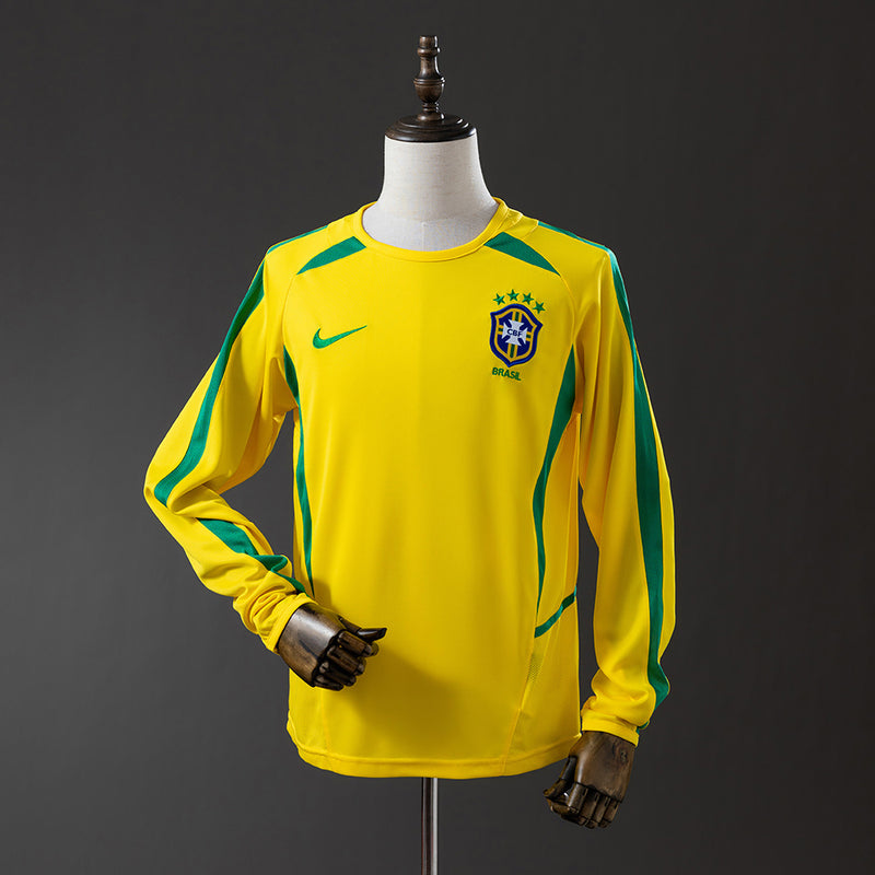 2002 Brasil primera equipación manga larga