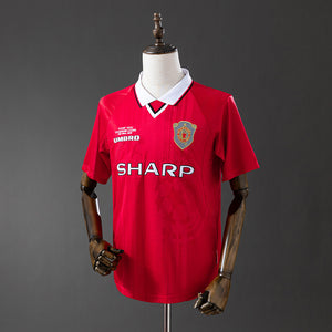 98-99 Manchester United primera equipación champions league