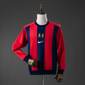 Barcelona sudadera sin capucha rojo/azul marino