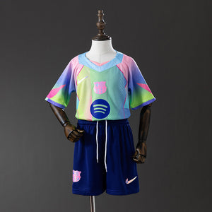 Barça equipación especial verde/azul niño