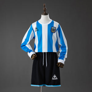 1986 Argentina primera equipación niño manga larga