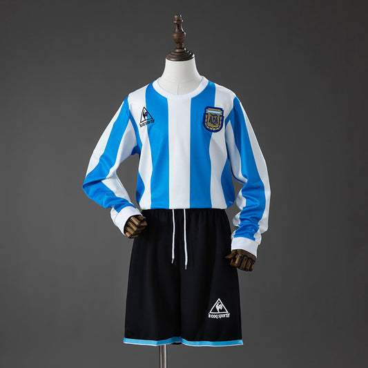 1986 Argentina primera equipación niño manga larga