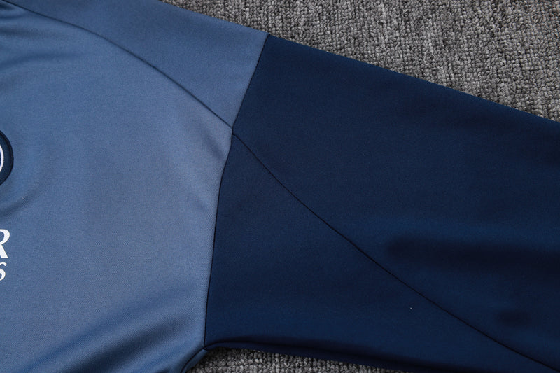 25-26 PSG conjunto de chándal Gris/Azul niño