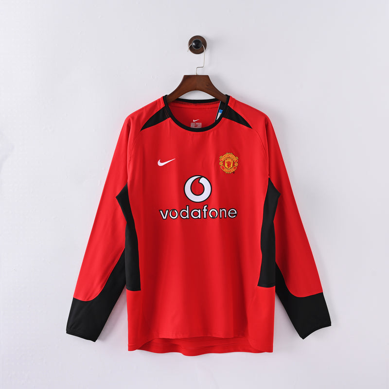 02-03 Manchester United primera equipación manga larga