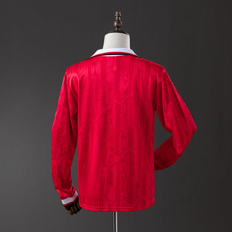 92-94 Manchester United primera equipación manga larga