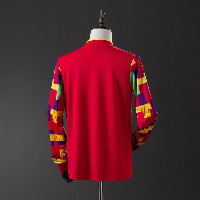 1996 Inglaterra portero segunda equipación manga larga