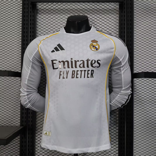 25-26 Real Madrid primera equipacion manga larga