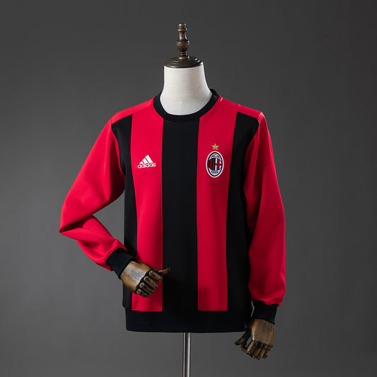 AC Milán sudadera sin capucha rojo/negro