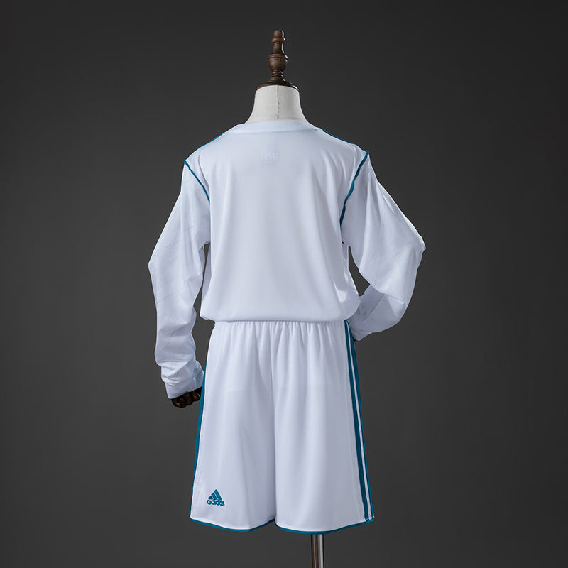 17-18 Real Madrid primera equipación niño manga larga