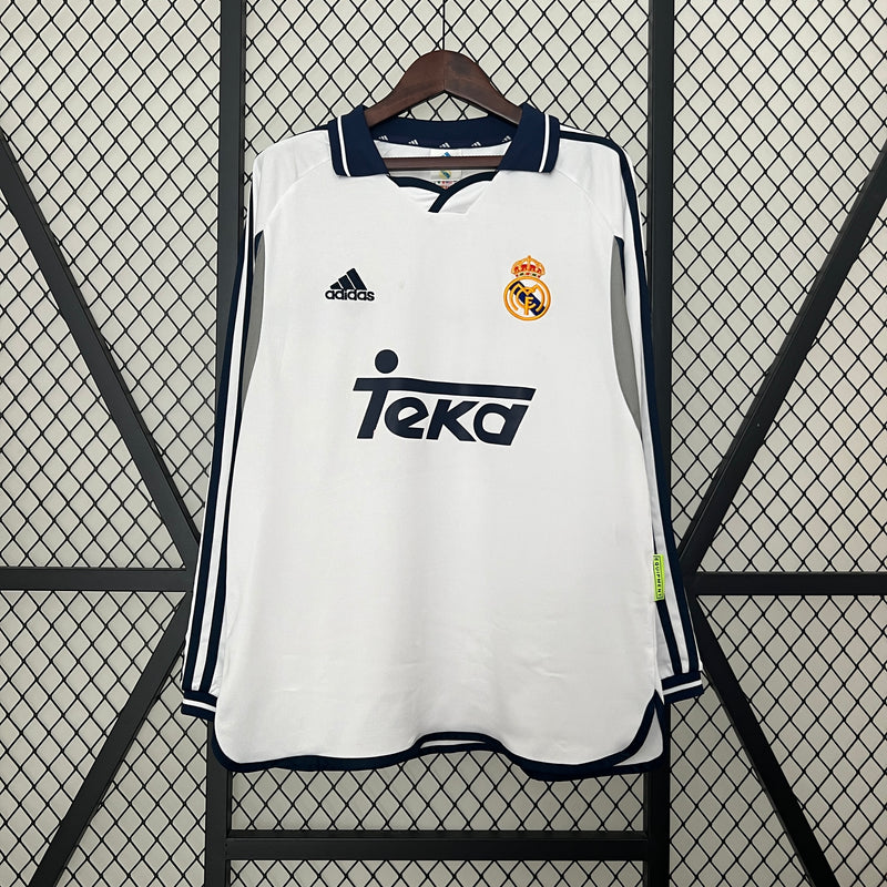 00-01 Real Madrid primera equipación manga larga