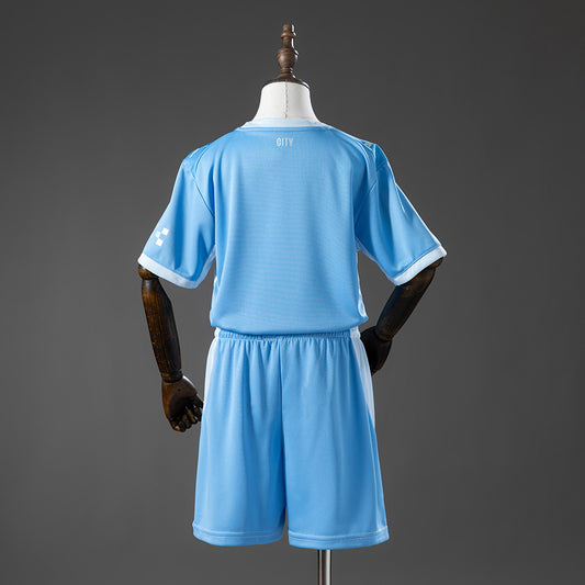 25-26 Manchester City home kit for kids