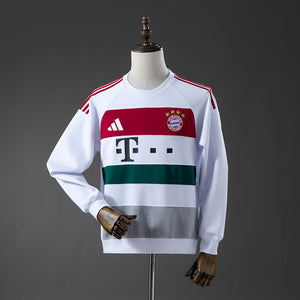 Bayern de Munich sudadera sin capucha blanco/rojo