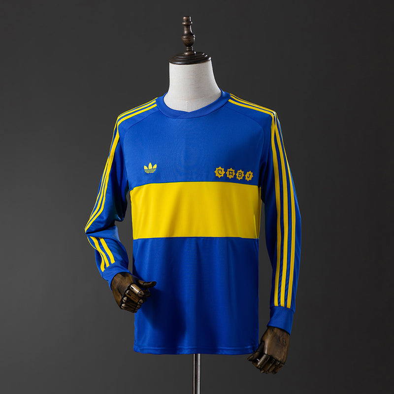 81-82 Boca Juniors primera equipación manga larga