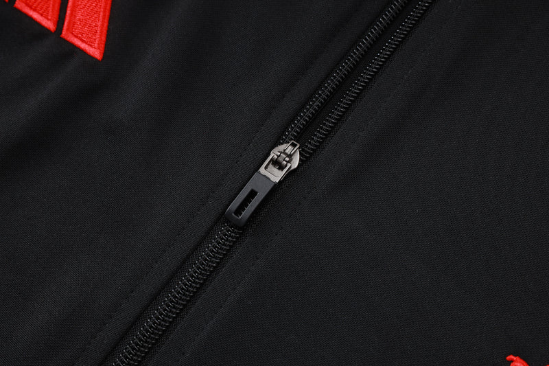 25-26 Liverpool conjunto de chándal niño negro/rojo