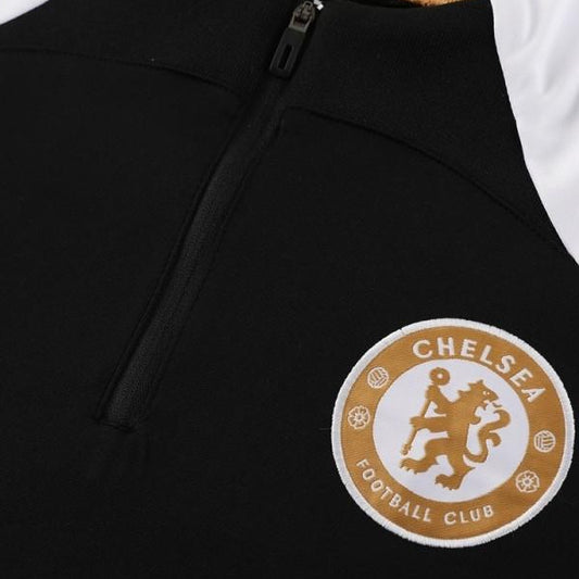 25-26 Chelsea conjunto de chándal niño negro/blanco