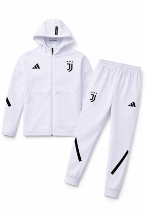 25-26 Juventus conjunto de chándal blanco con capucha