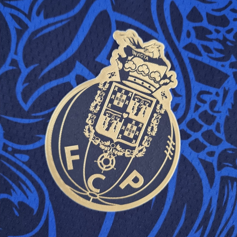 Camiseta Especial Oporto Dragon Azul/Dorado